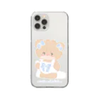 mikkoのribbon latte Clear Smartphone Case