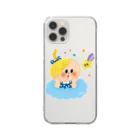 あくざわめぐみSHOPのwish Clear Smartphone Case