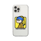 Design by neonerdyboyのPEARL GIRL iPhone Case Clear Smartphone Case