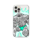 Riveredストアの足ザラシ"マッチョ" Clear Smartphone Case