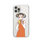 ヤングコーン市場のかわいいあの子。赤 Clear Smartphone Case