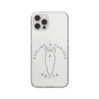 TaikiRacingClubShopのmarulogo【EDI】kuro Clear Smartphone Case