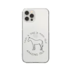 TaikiRacingClubShopのmarulogo【AMZ】kuro Clear Smartphone Case