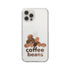 Sora Hana〜空花〜のCoffee Beans ロゴ Clear Smartphone Case