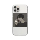 少年MJのタバコ吸う男 Clear Smartphone Case