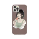 CELOLI_GALLERYの汗にじむアイスのおねえさん Clear Smartphone Case