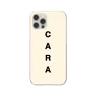 C A R Aｰカーラｰのcream case クリアスマホケース