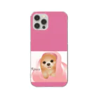 まみおデザインのスマホケース　犬（豆柴） Clear Smartphone Case