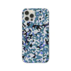 Military Casual LittleJoke のCamo AGR Blue アグレッサー迷彩 青色 Clear Smartphone Case