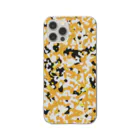 Military Casual LittleJoke のCamo AGR Yellow アグレッサー迷彩 黄色 Clear Smartphone Case