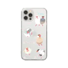 雛乃の文鳥グッズ屋さんのおしゃれ文鳥さん達のスマホケース Clear Smartphone Case