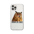 有限会社サイエンスファクトリーのBIRDS OF PREY ベンガルワシミミズク Clear Smartphone Case