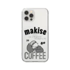 Makise COFFEE.のマキセコーヒー(エスプレッソくん) クリアスマホケース