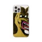 れいしょうのSUZURIのNFT風の馬 ~Horse Face Is Scary~ Clear Smartphone Case