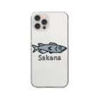 MrKShirtsのSakana (魚) 色デザイン クリアスマホケース