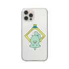 akoca.(アコカ)のトリケラトプスのとりきち-クレーン- Clear Smartphone Case