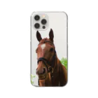 Teatime ティータイムの牧場 乗馬 馬術の馬 Clear Smartphone Case