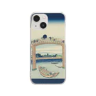SONOTENI-ARTの003-014　葛飾北斎　『富嶽三十六景　深川万年橋下』　クリア　スマホケース　iPhone 13mini/12mini/11Pro専用デザイン　CC4 Clear Smartphone Case