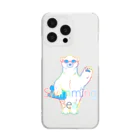 Mark martのSwimming Bear レインボー Clear Smartphone Case