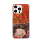 詠美びゃく夜 shopの紅花 Clear Smartphone Case