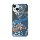 sayahartのgashadokuro BLUE（tokumiシリーズ） Clear Smartphone Case