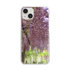 piroskaの藤の花 Clear Smartphone Case