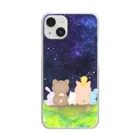 ぶーたんと仲間たちの星空とともに… Clear Smartphone Case