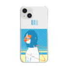 SASANAのCOOL GIRL(バックプリント) Clear Smartphone Case