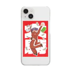 7ten10manpatsuのパチンカス大勝ちちゃん Clear Smartphone Case