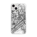 PURIN Deathの悪魔 Devil boy  白 Clear Smartphone Case