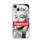 stereovisionのマリリン・モンローとsakenomi Clear Smartphone Case