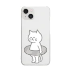 KAWAGOE GRAPHICSのプールが苦手な猫 Clear Smartphone Case