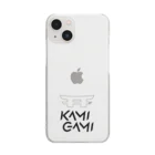 KAMI-GAMI from NTPの『KAMI-GAMI』logo ブラック クリアスマホケース
