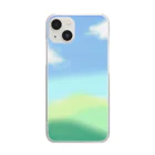 dandaiの空と雲と山と家 Clear Smartphone Case