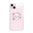 ♡らぶうさ♡のらぶうさ　ラブリー♡スマホケース Clear Smartphone Case