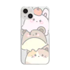 もふのみせのまるクマスマホケース Clear Smartphone Case