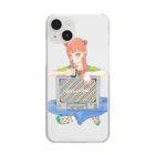 趣味の部屋のレトロテレビっ子ちゃん Clear Smartphone Case