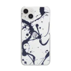 Rebirth Art StudioのBLACK INK 001 Clear Smartphone Case