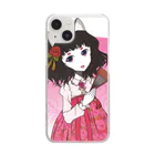 加藤 光雲のRose-design（扇子閉じVer.） Clear Smartphone Case