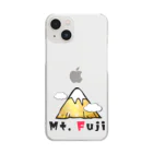 レアレアコクアのいいことありそう! 金運シリーズ　(富士山　Mt.Fuji) Clear Smartphone Case