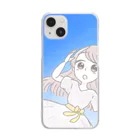 白あん秋刀魚の青空 Clear Smartphone Case