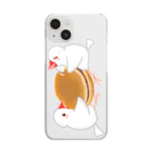 Lily bird（リリーバード）のどら焼きと文鳥ず 縦長 Clear Smartphone Case