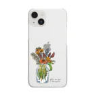 mmmm isoreのお花を飾ってみました Clear Smartphone Case