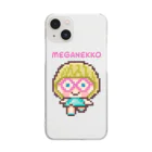 TICTOCのどうぶつショップのめがねっ子（ロゴあり） Clear Smartphone Case