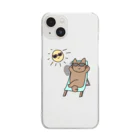 天秤座の太陽と仲良し☀️こんがりねこ Clear Smartphone Case