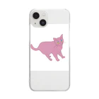 dzdzdzのPINK CAT  Clear Smartphone Case