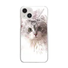 ARTY COATYのお店の猫　デッサン風イラスト Clear Smartphone Case