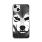 EDEN MICHAELAの悪い顔した柴犬(色選択可能) Clear Smartphone Case