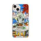 関ヶ原すー子のトイプードルのランチ Clear Smartphone Case