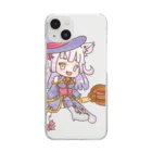 紫猫 千由【ｼﾉﾈ ﾁﾕ】💜🐾🧹の紫猫 千由　デフォルメグッズシリーズ Clear Smartphone Case
